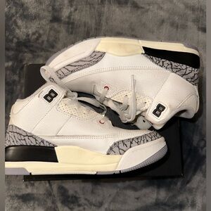 Kids Jordan Cement 3’s